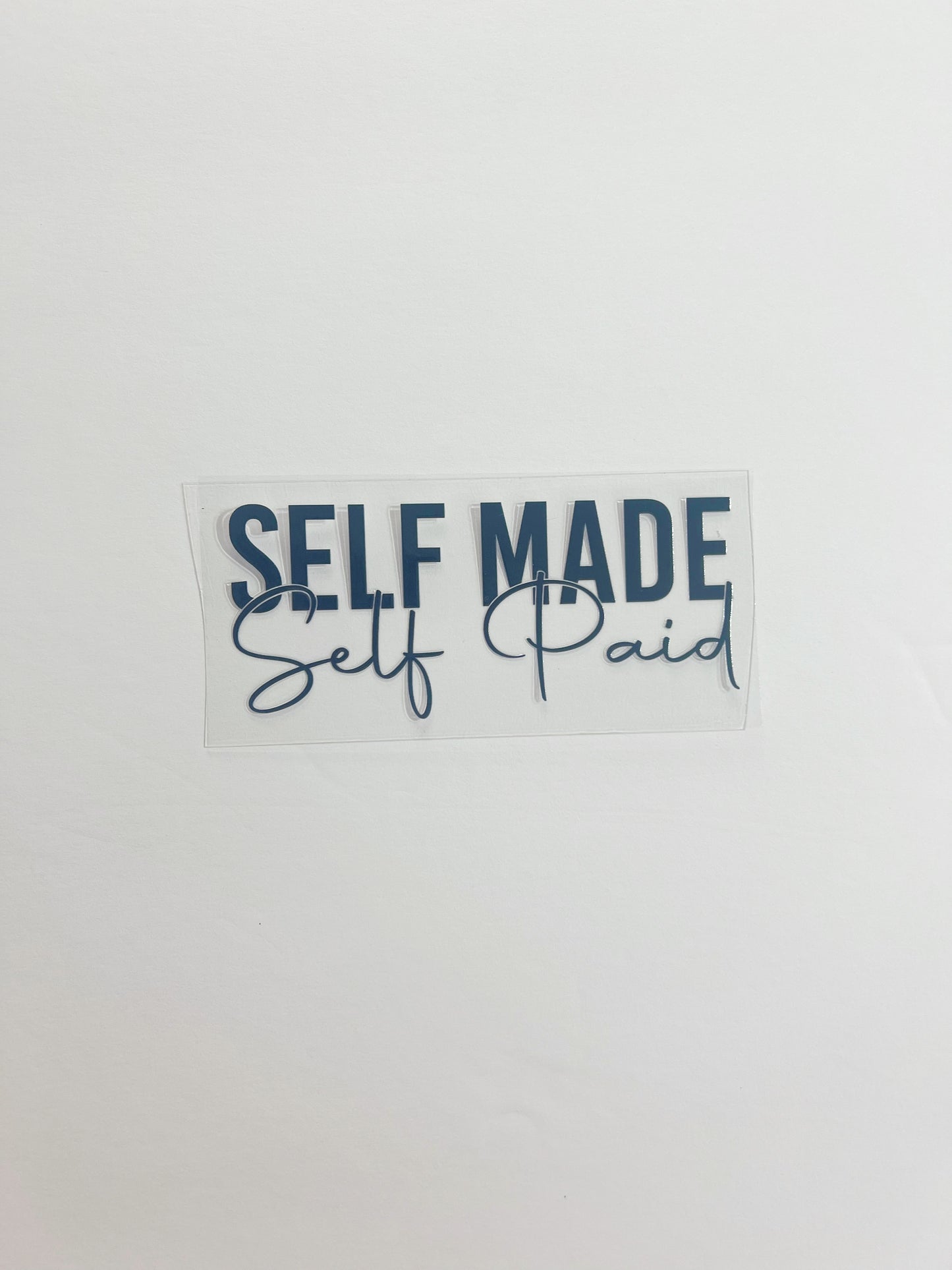 Self made, self paid