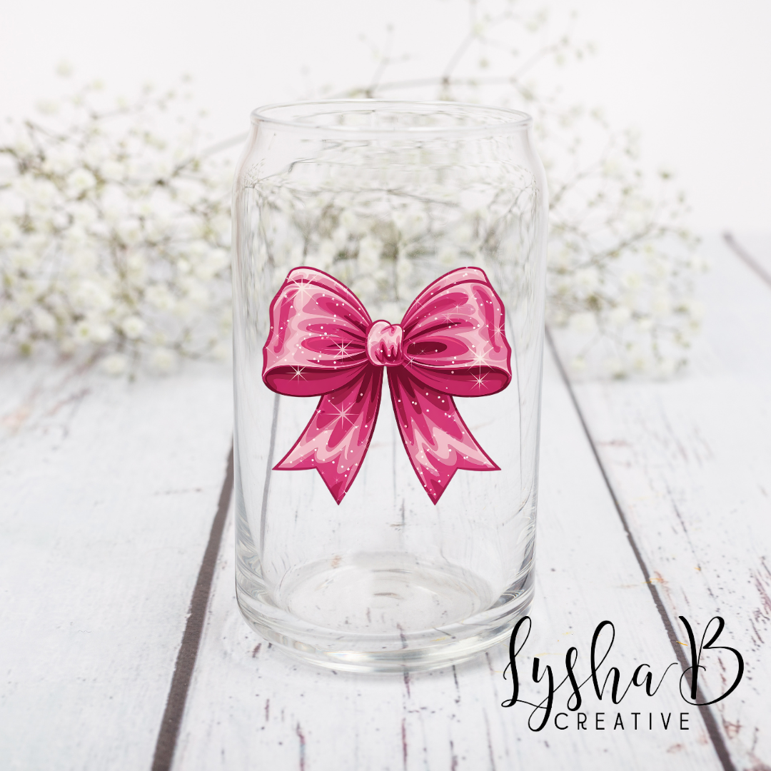 Pink Bow Decal