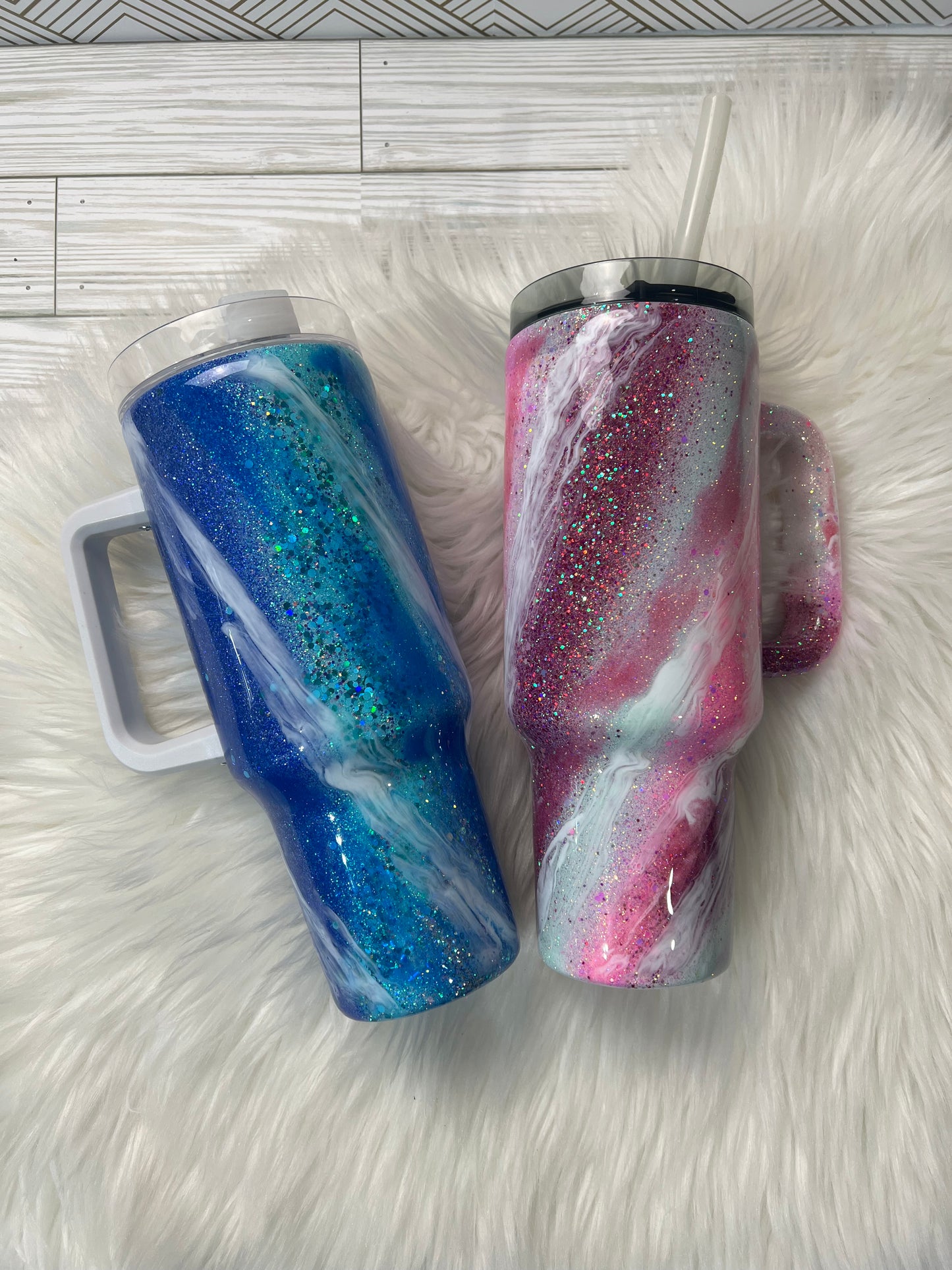 CUSTOM ORDER Milky way Swirl Tumbler Design