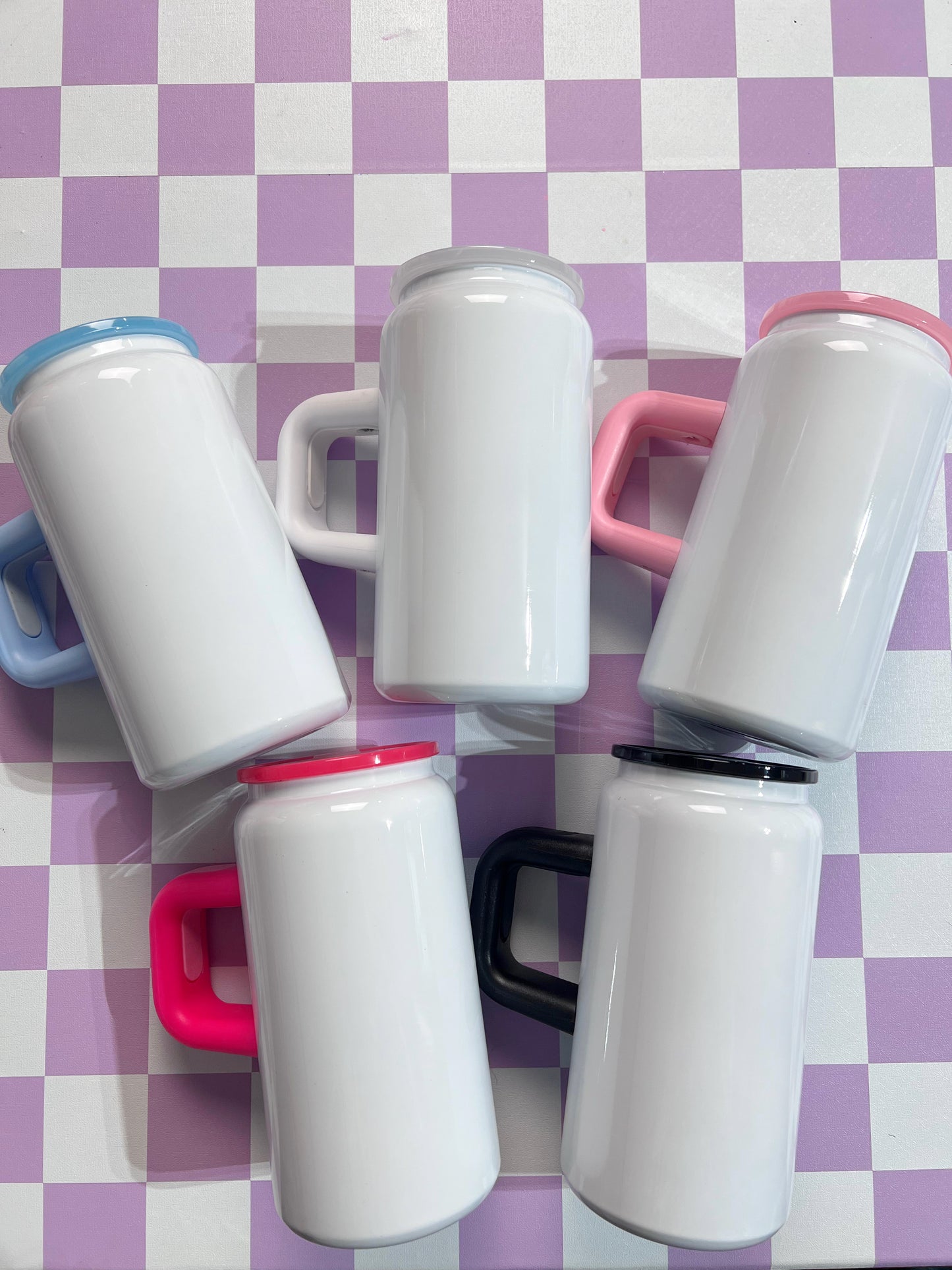 16oz Handle Sublimation Stainless Steel Cans