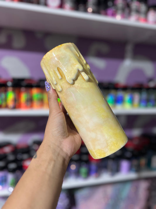 24oz Black flame candle tumbler