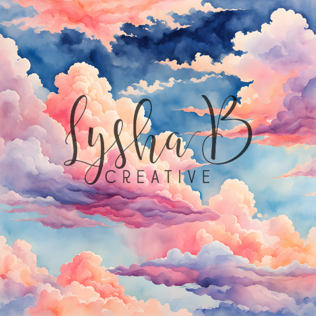 12 x 12 Watercolor Clouds