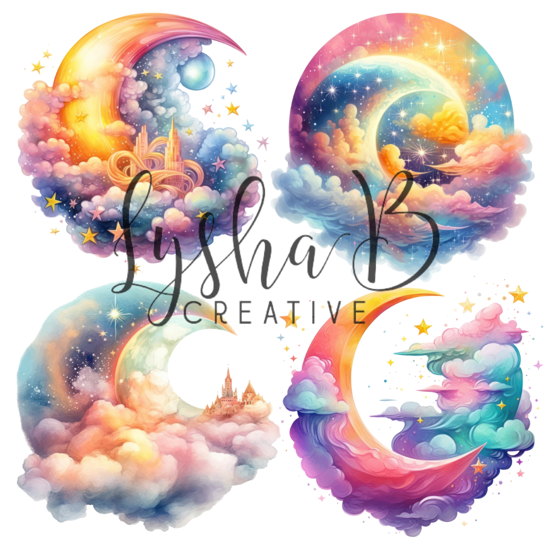 Rainbow Moon Magic Decal Sheet