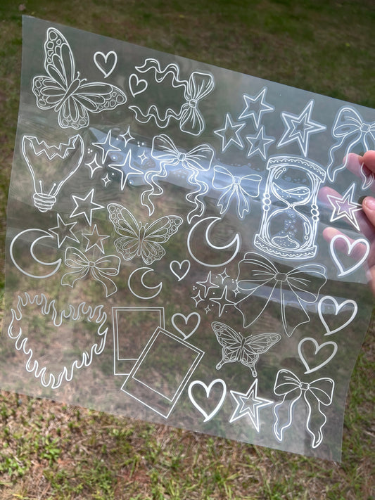 Positive Vibes Holographic | UV DTF & Permanent Vinyl Sheets