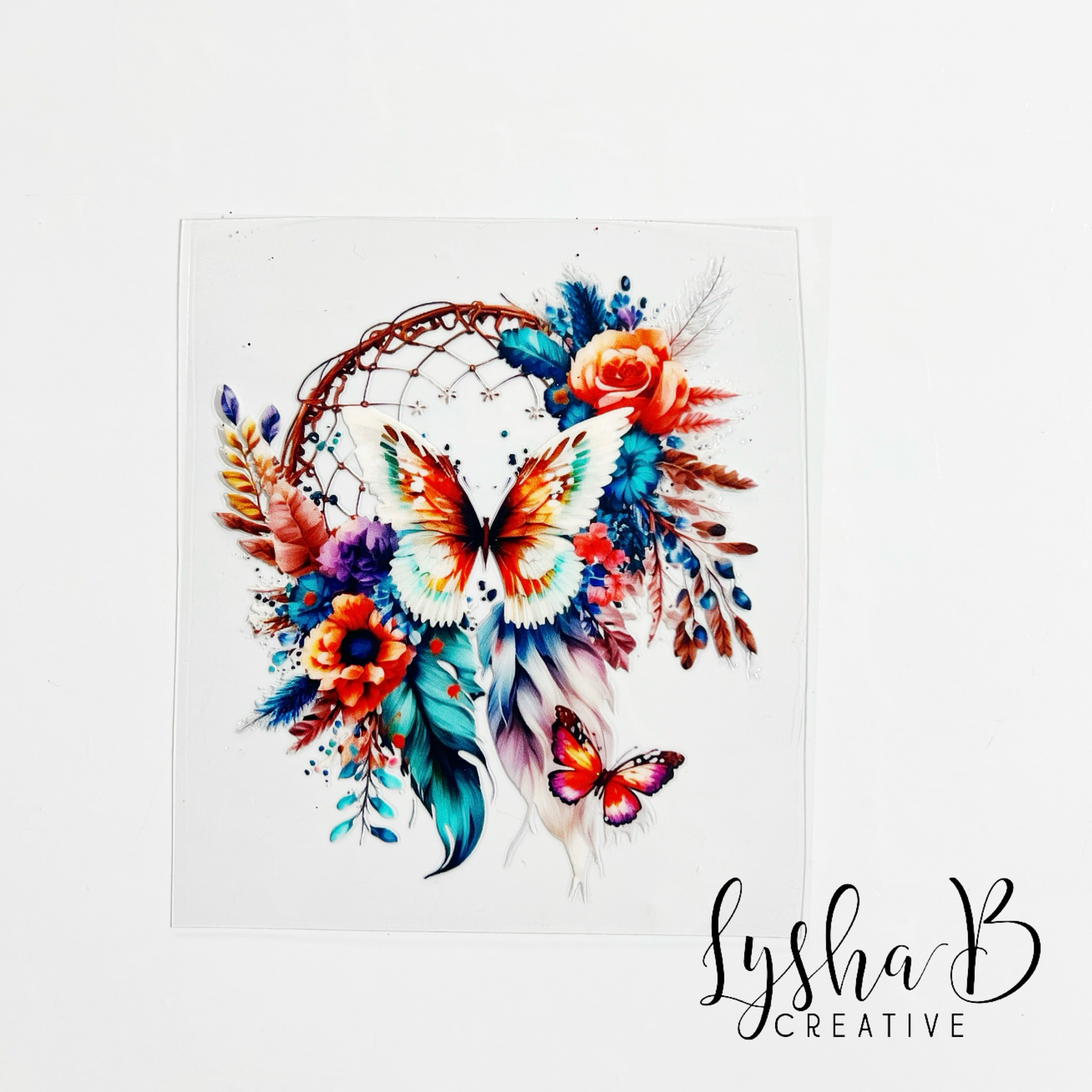 Vibrant Butterfly Dream Catcher