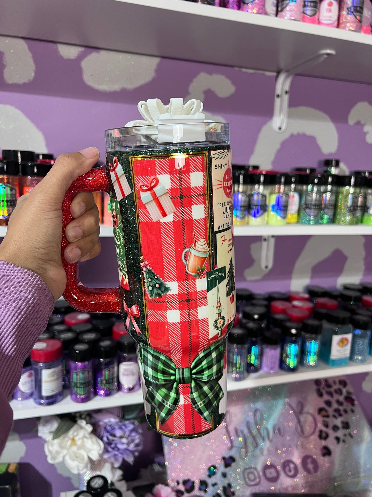 40oz Vintage Christmas Tumbler