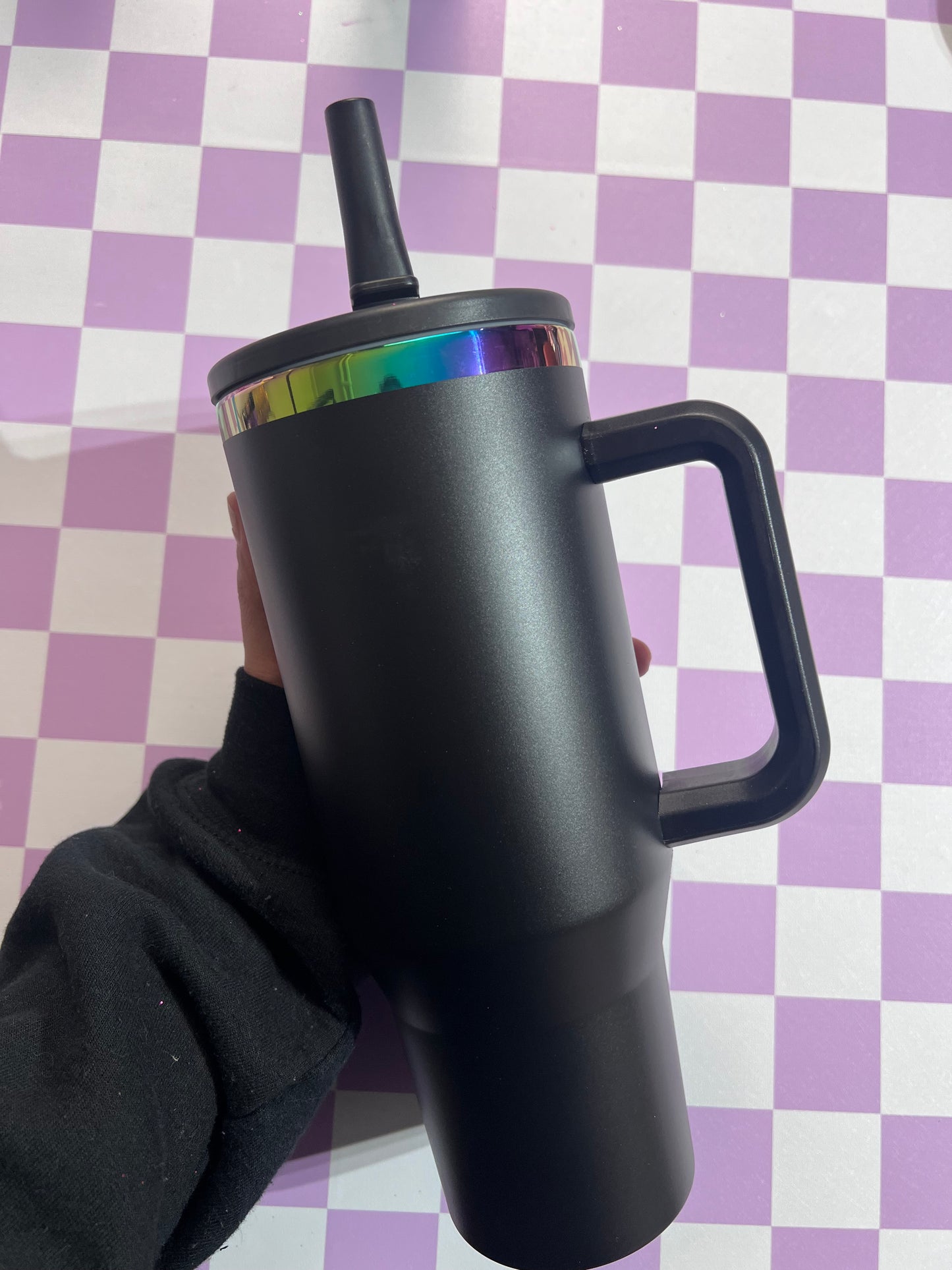40oz Rainbow coated tumbler blanks