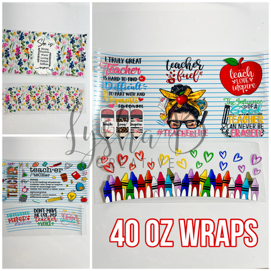 DISCOUNTED* 40oz Teacher Fuel (Top and Bottom)