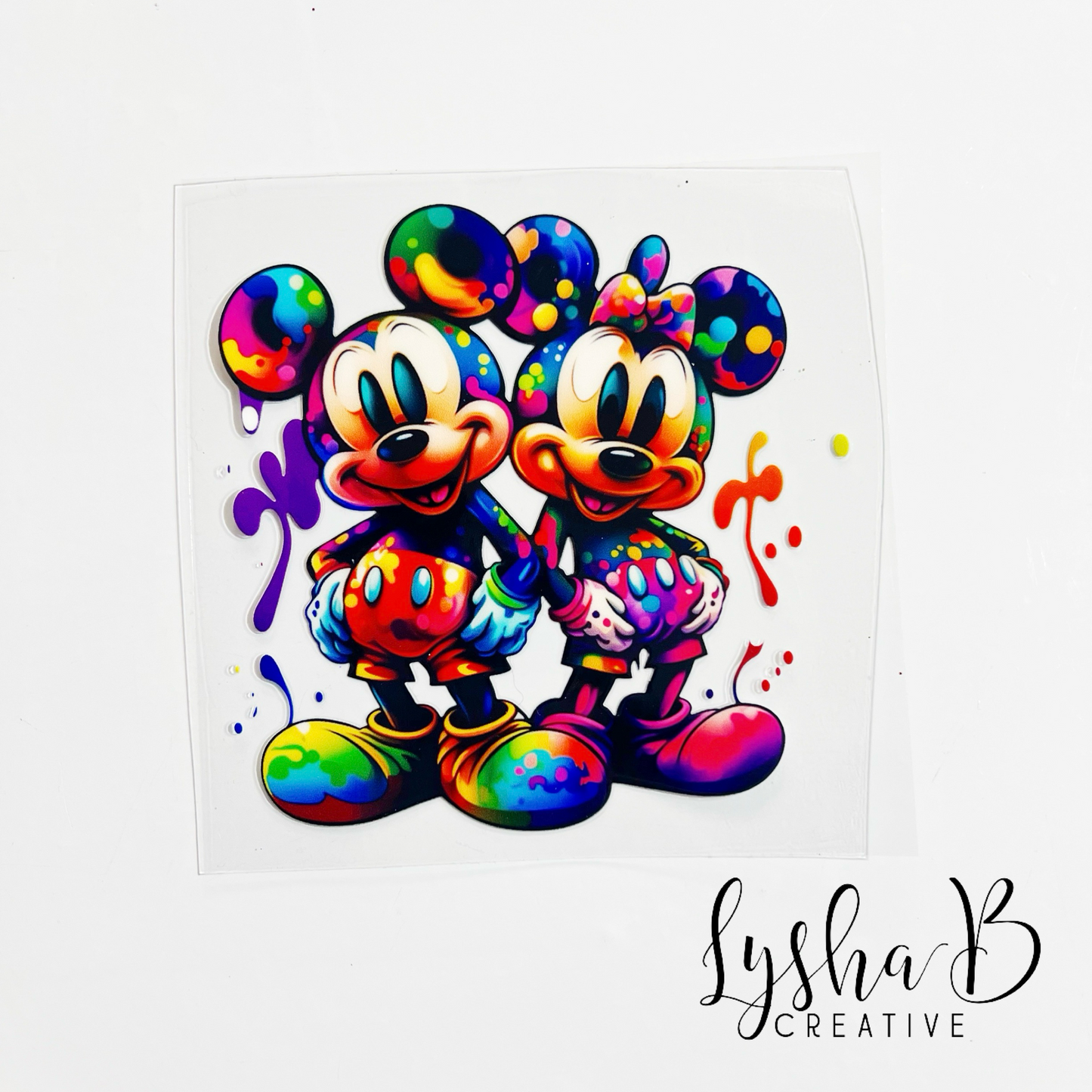 Paint Splatter Mouse Couple
