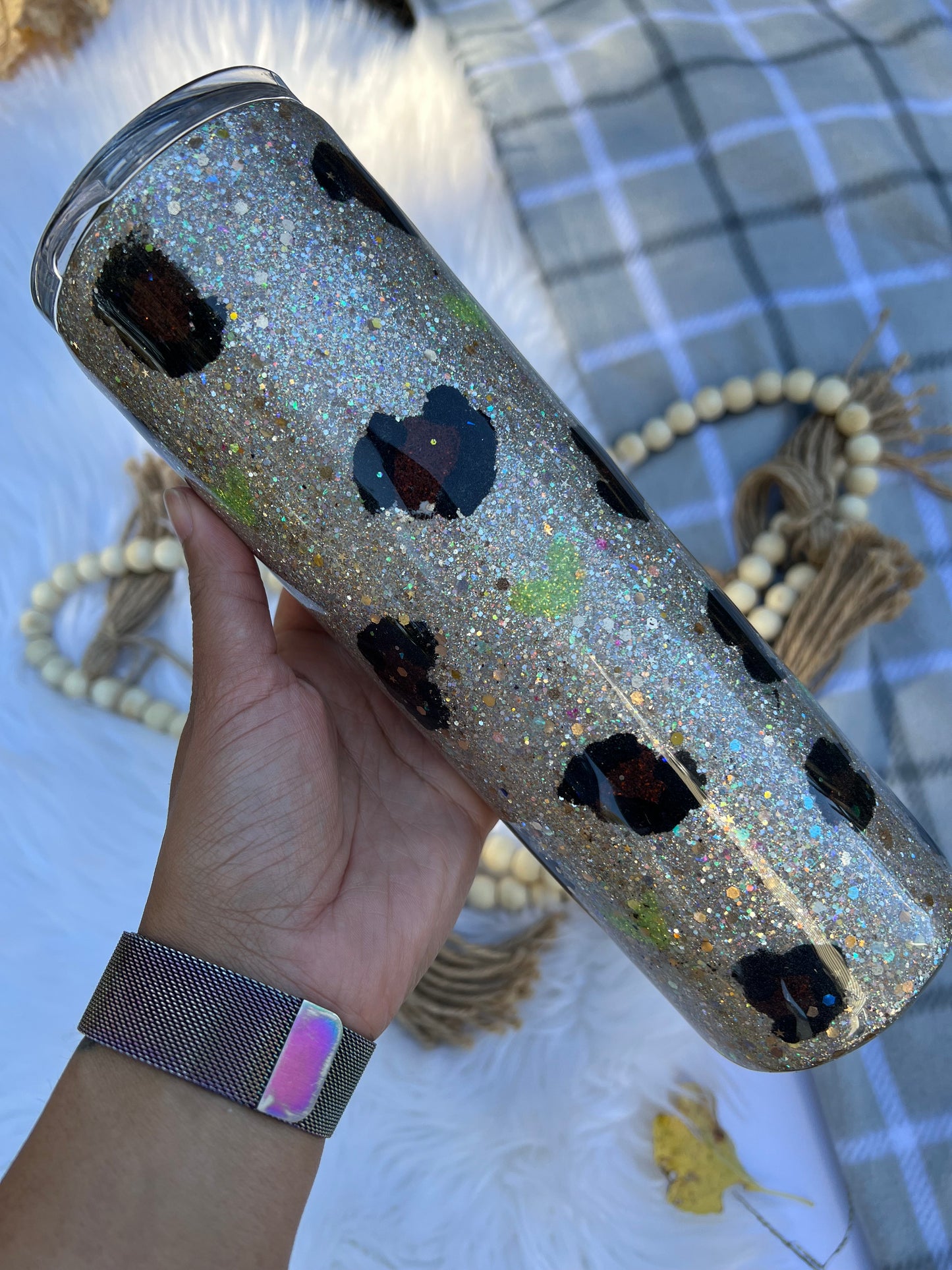 MADE TO ORDER: Leopard Grinchy Pumpkin