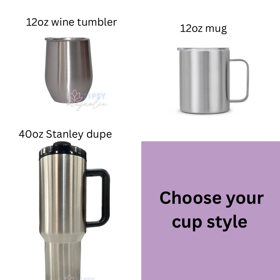 CUSTOM ORDER Milky way Swirl Tumbler Design