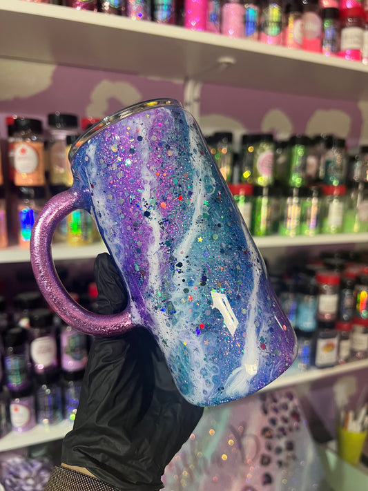 CUSTOM ORDER Milky way Swirl Tumbler Design