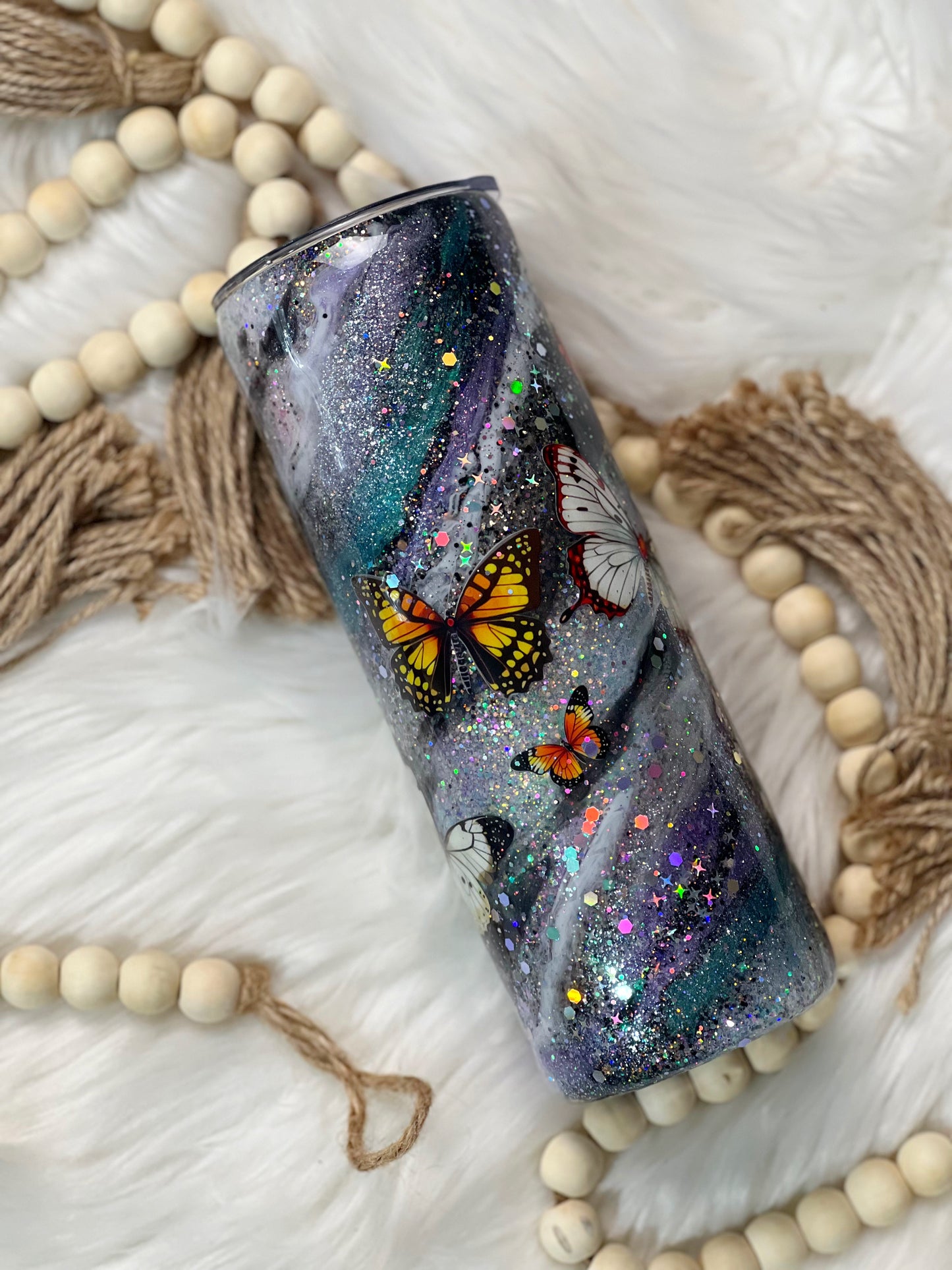 CUSTOM ORDER Milky way Swirl Tumbler Design