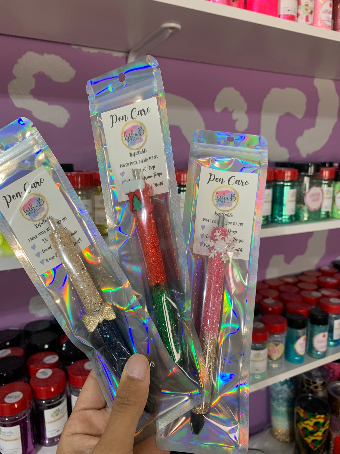 CUSTOM ORDER Glitter Pen