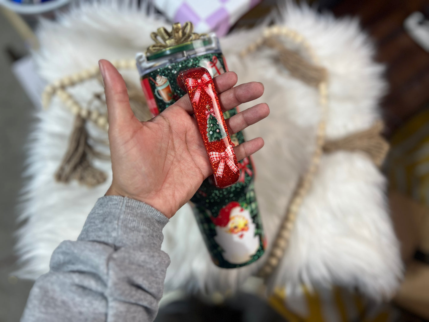 40oz Vintage Christmas Tumbler