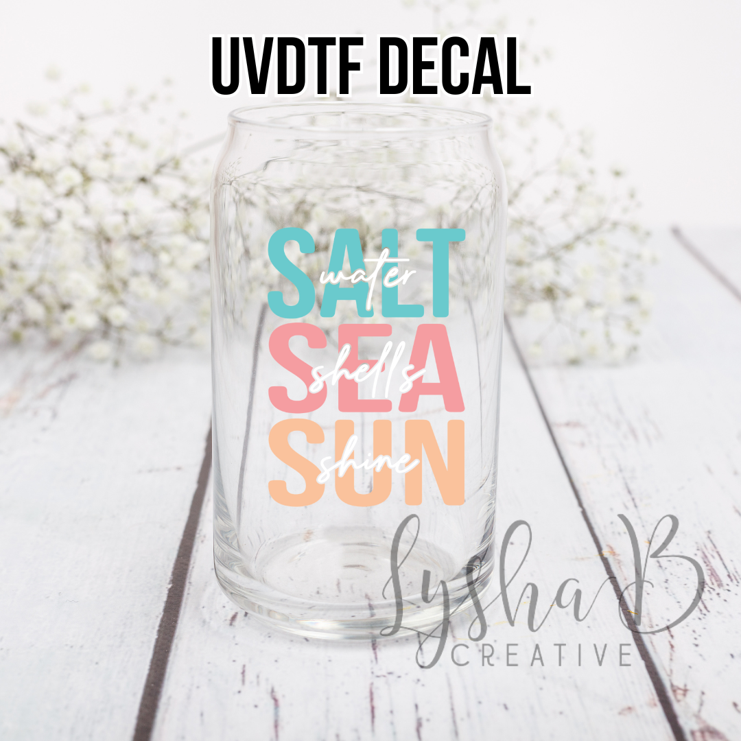 Saltwater, seashells, sunshine Decal