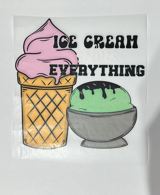 Ice Cream Solves Everything Made to Order Hoodie design