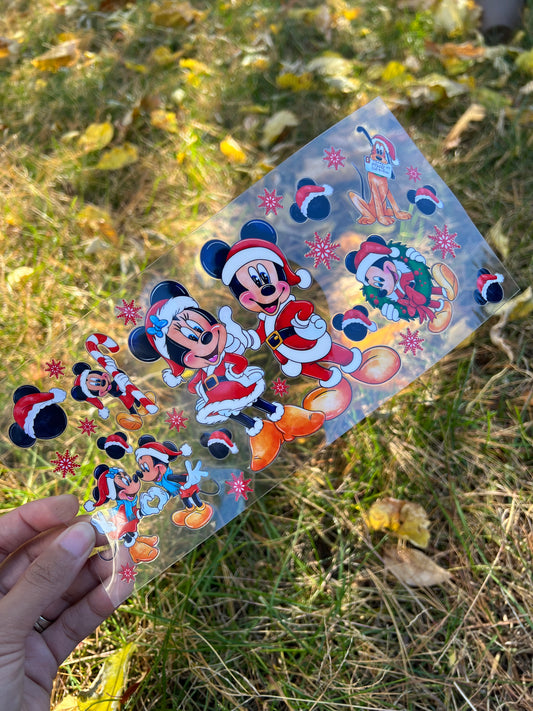 16oz Mickey and Minnie Xmas wrap (DS)