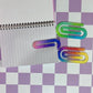 Large acrylic paper clips