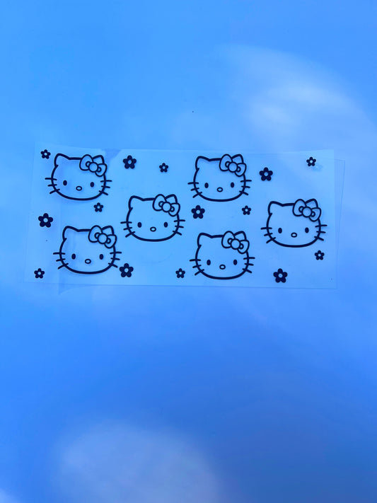 16oz Black Hello Kitty Outline Wrap