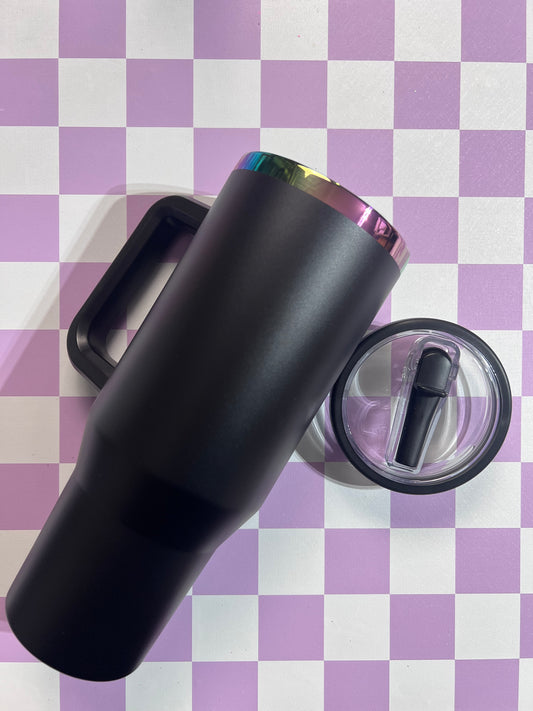 40oz Rainbow coated tumbler blanks