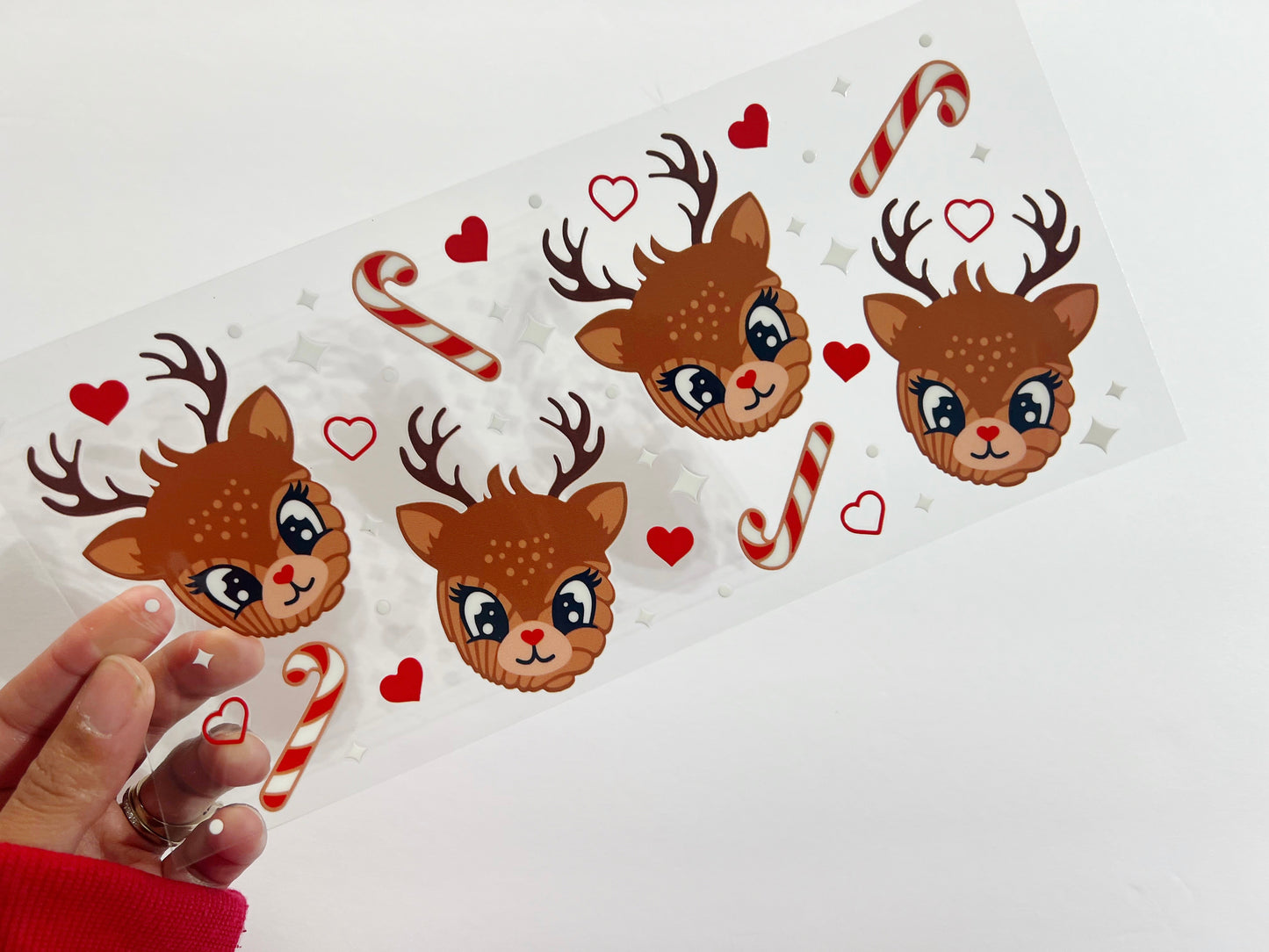 16oz Reindeer Faces Wrap