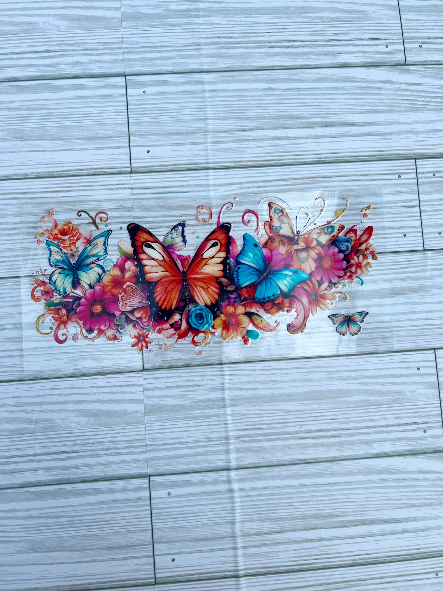 Orange Butterfly floral