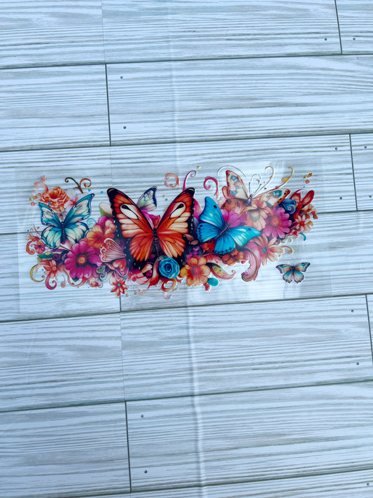 Orange Butterfly floral