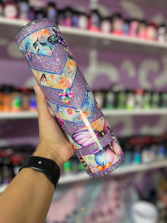 32oz Fall butterfly