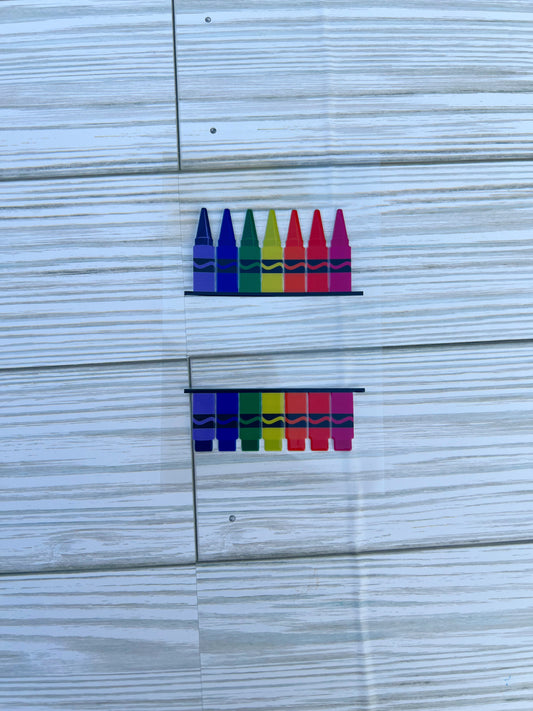 Crayons name decal