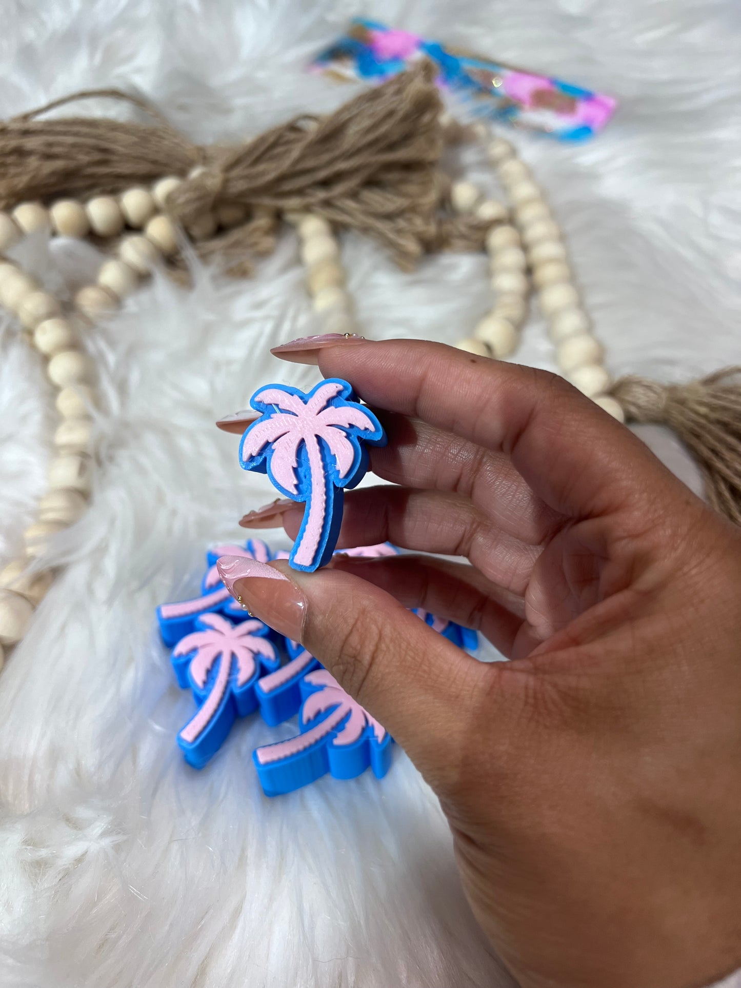 Palm Tree straw topper