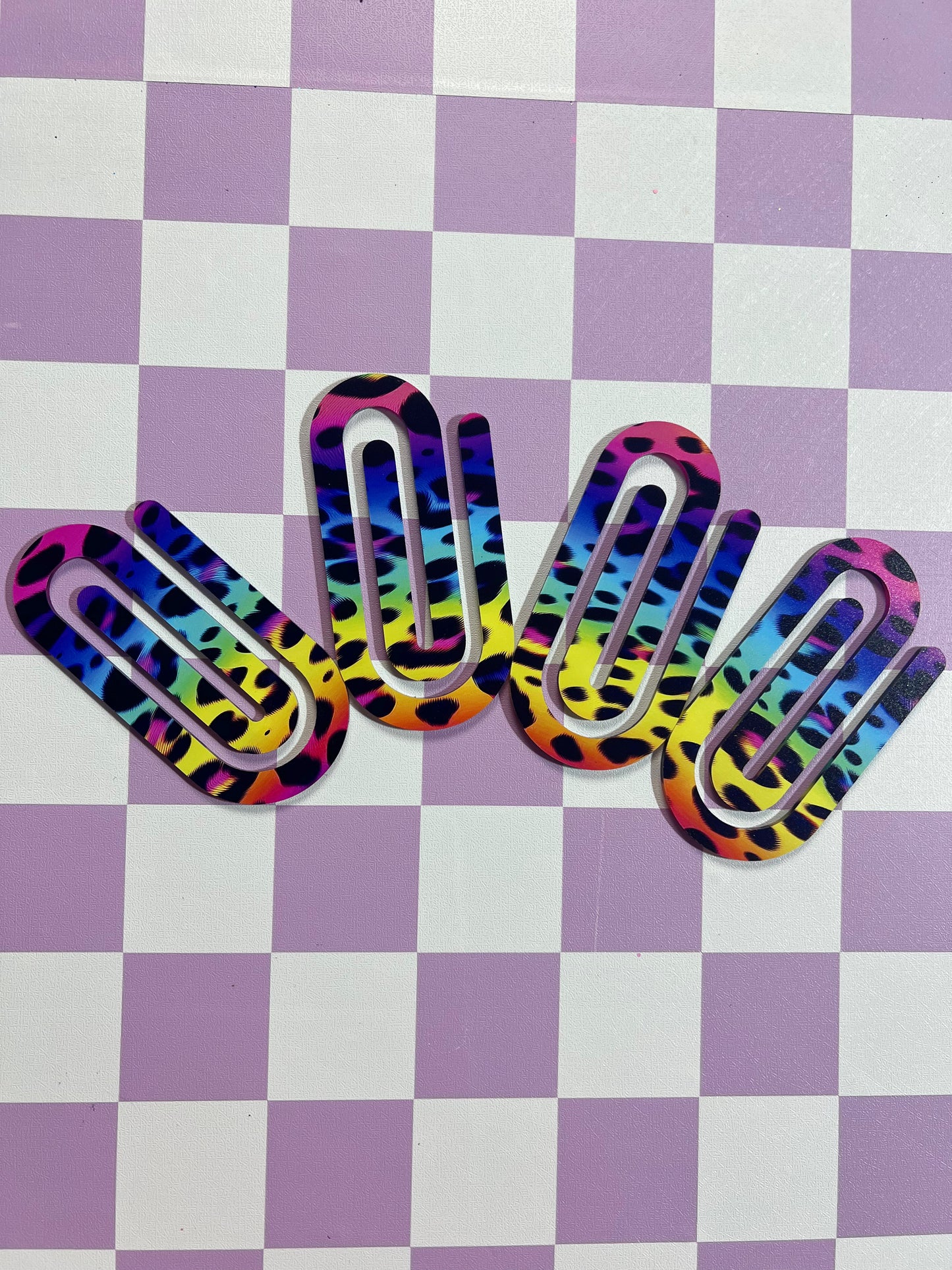 Large acrylic paper clips