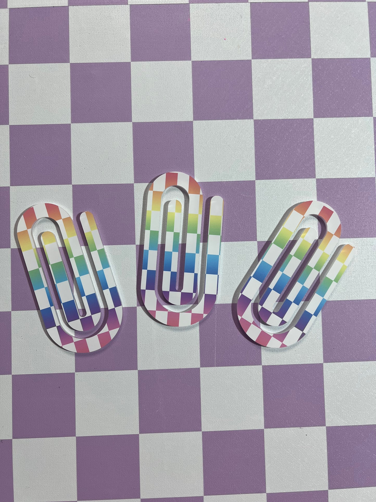 Large acrylic paper clips