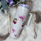 40oz Cherry and Coquette Authentic Stanley Tumbler