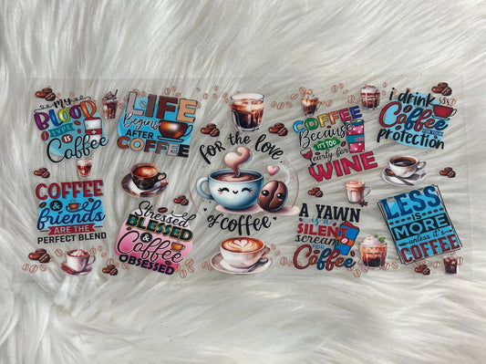 Coffee lover UVDTF wrap