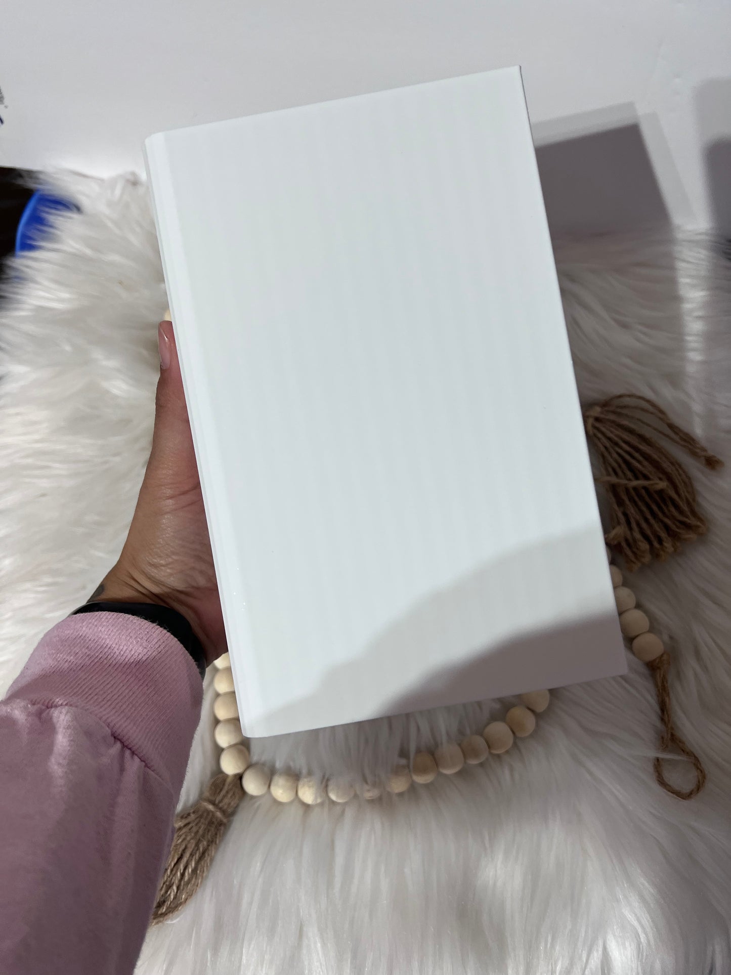 3D printed faux book decor blank