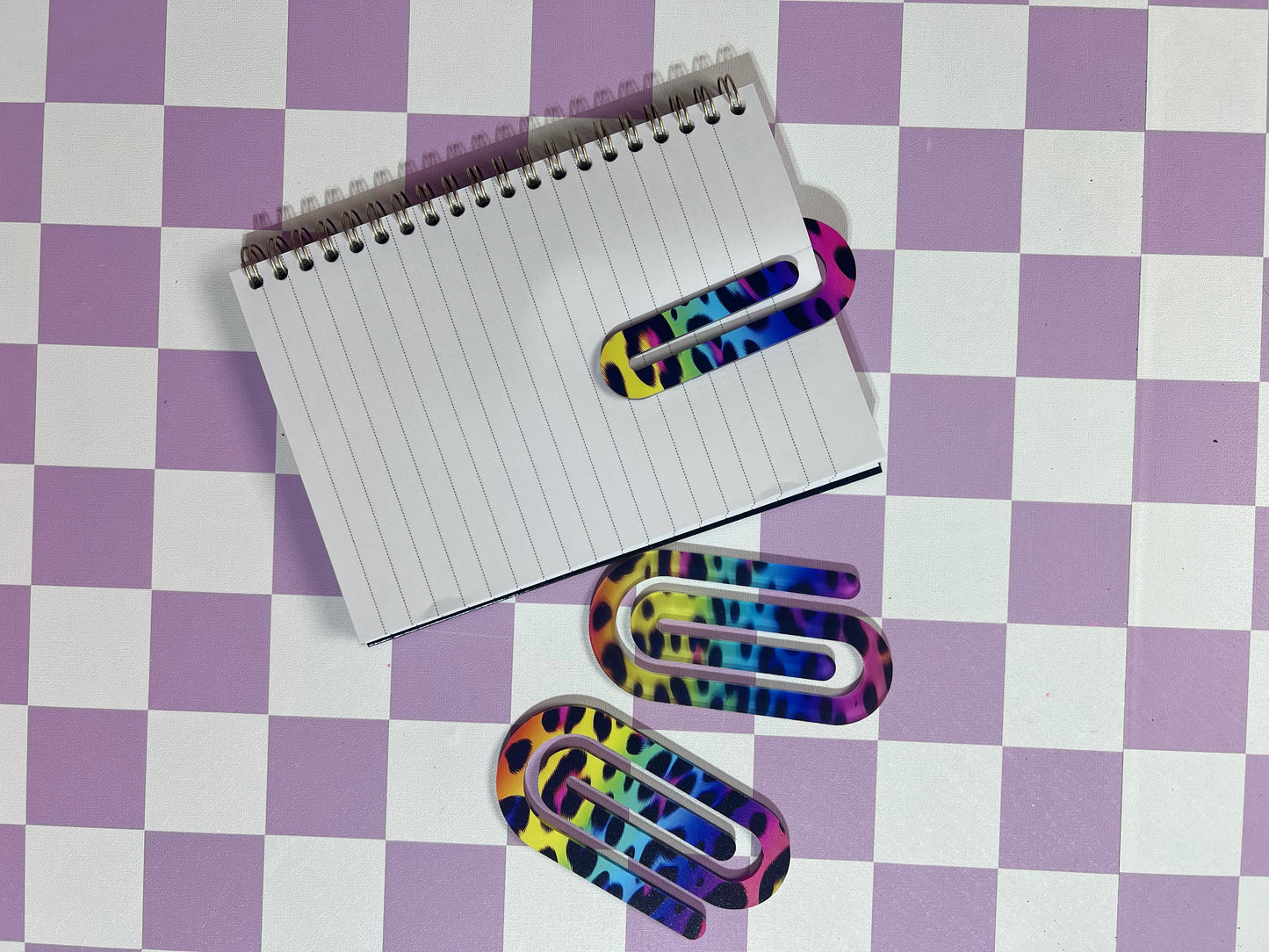 Large acrylic paper clips