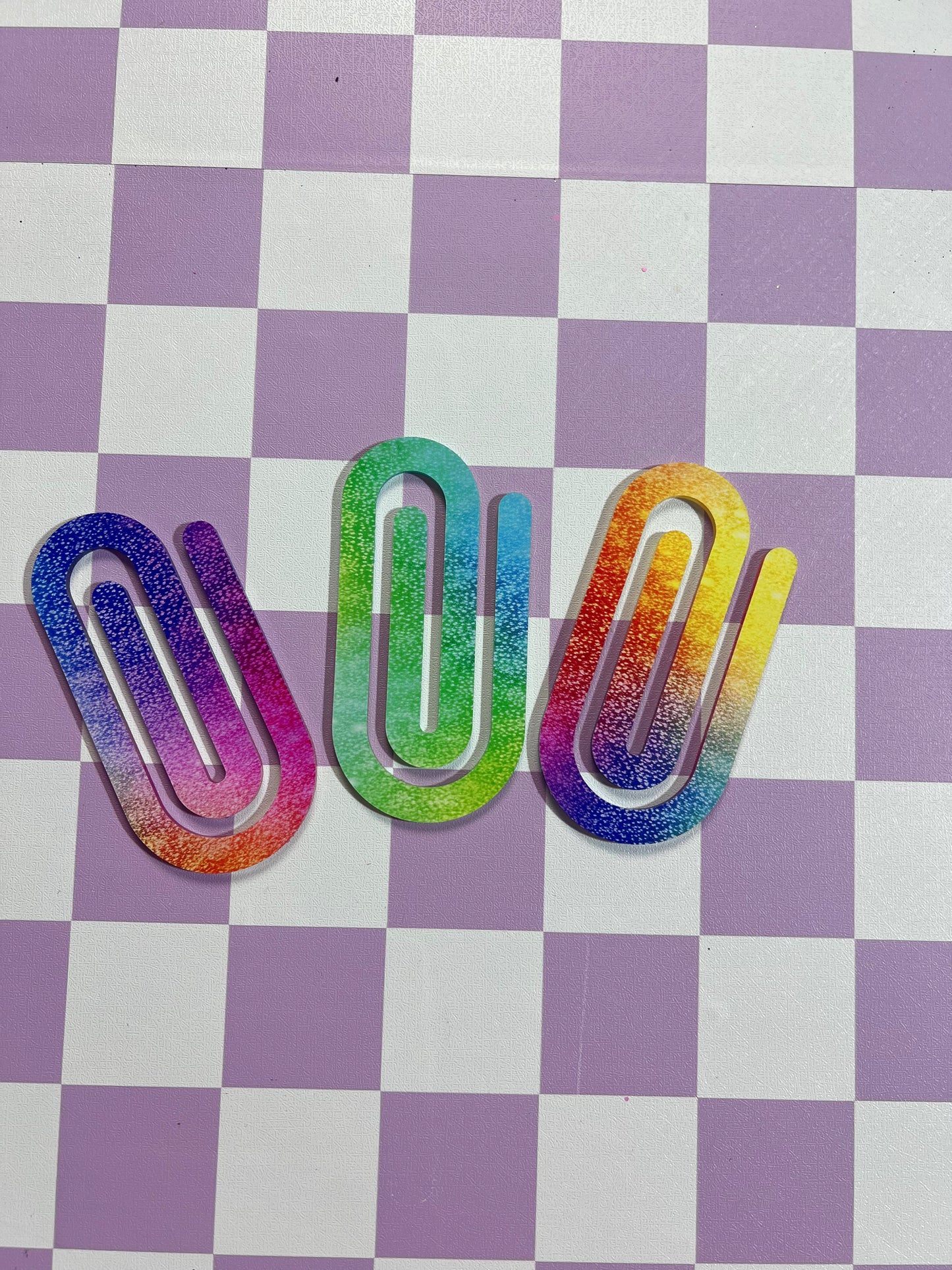 Large acrylic paper clips