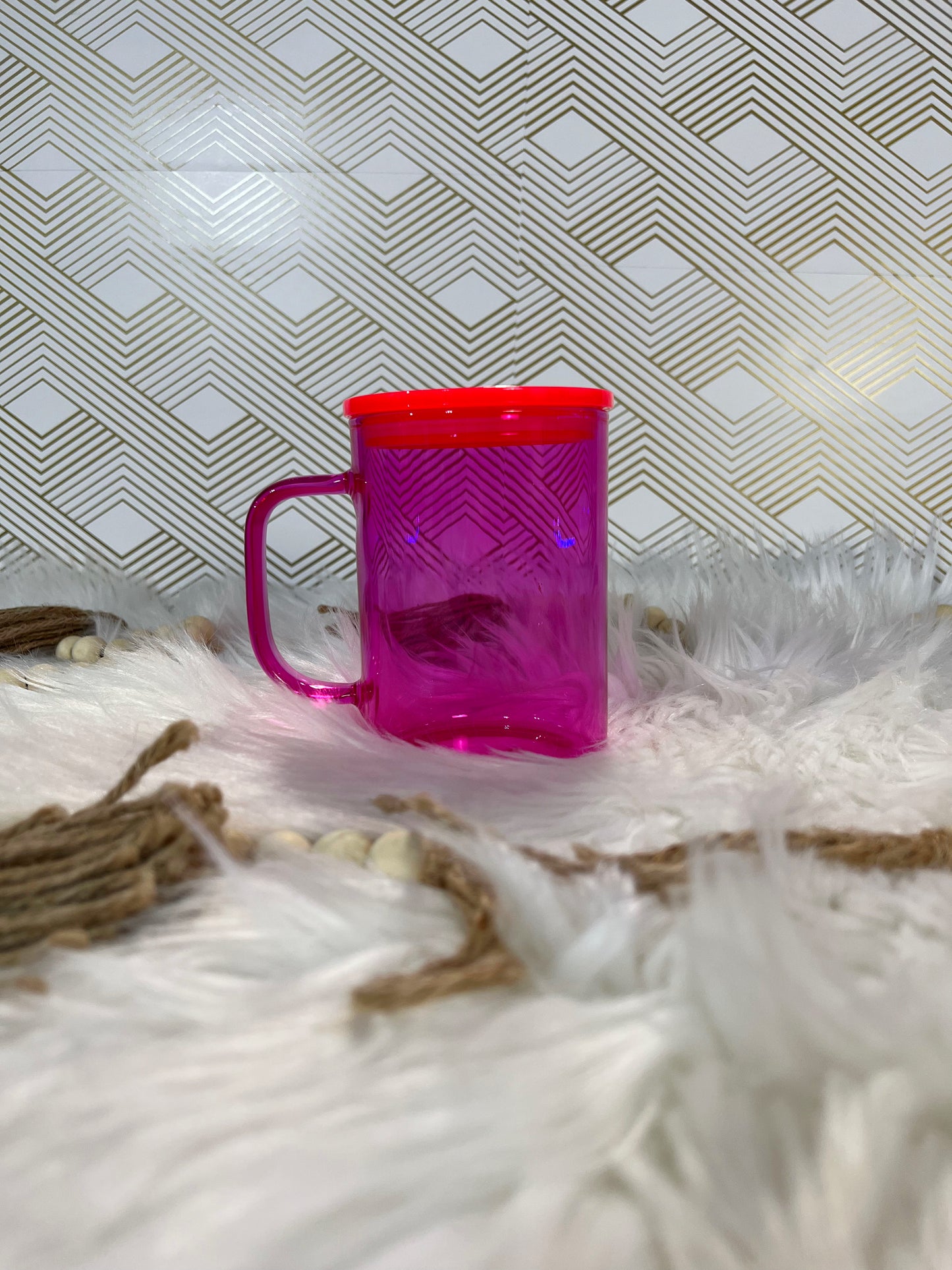 16oz Jelly Glass Mugs