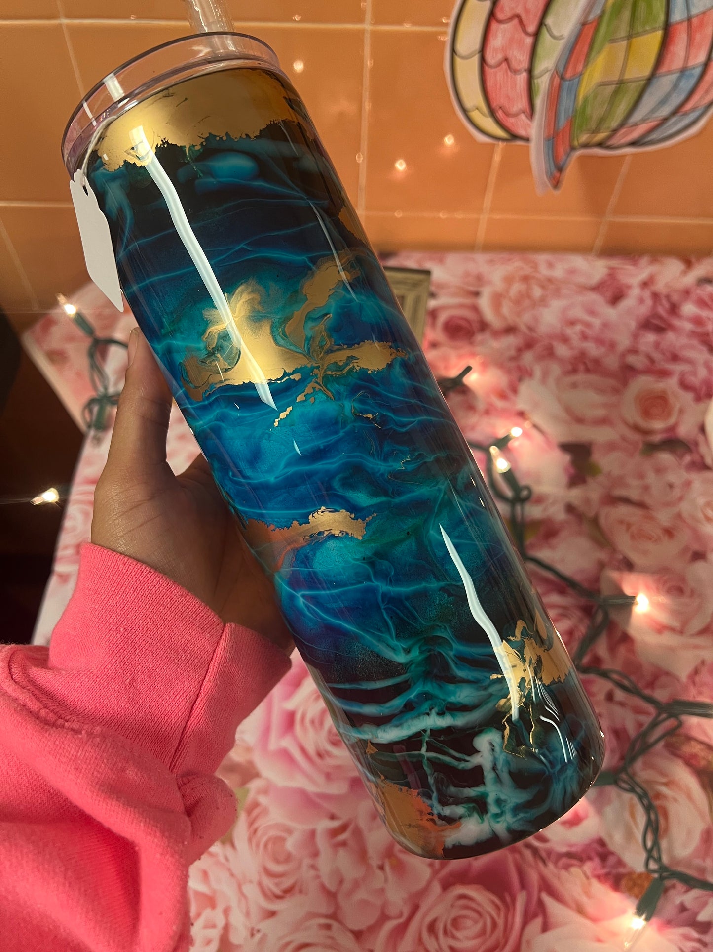 Ready to ship: 30oz Ink swirl tumbler