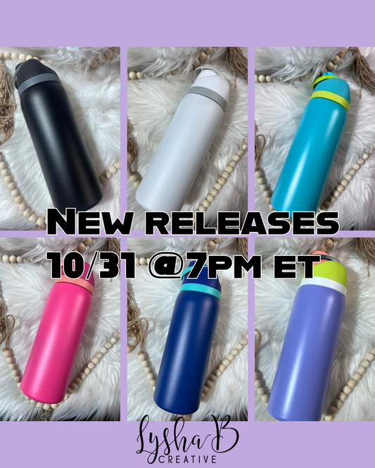 32oz flip top sport bottles (owala dupes)