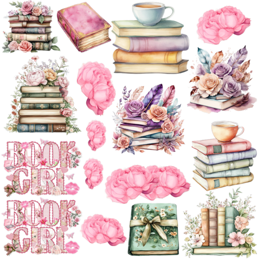 Book Lover Vinyl Bundle | UV DTF & Permanent Vinyl Sheets