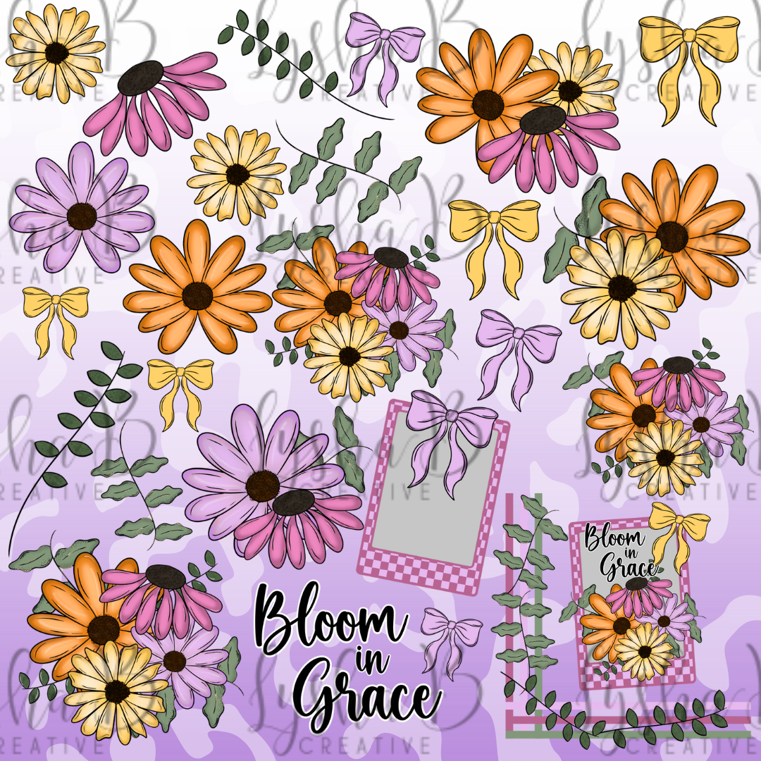 Bloom in Grace UVDTF Decal Sheet