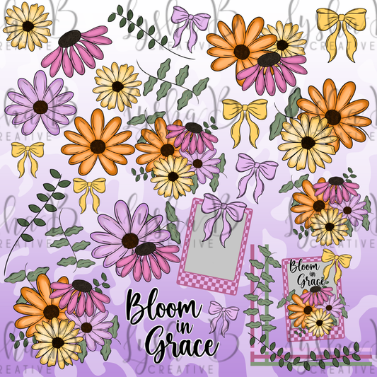 Bloom in Grace UVDTF Decal Sheet
