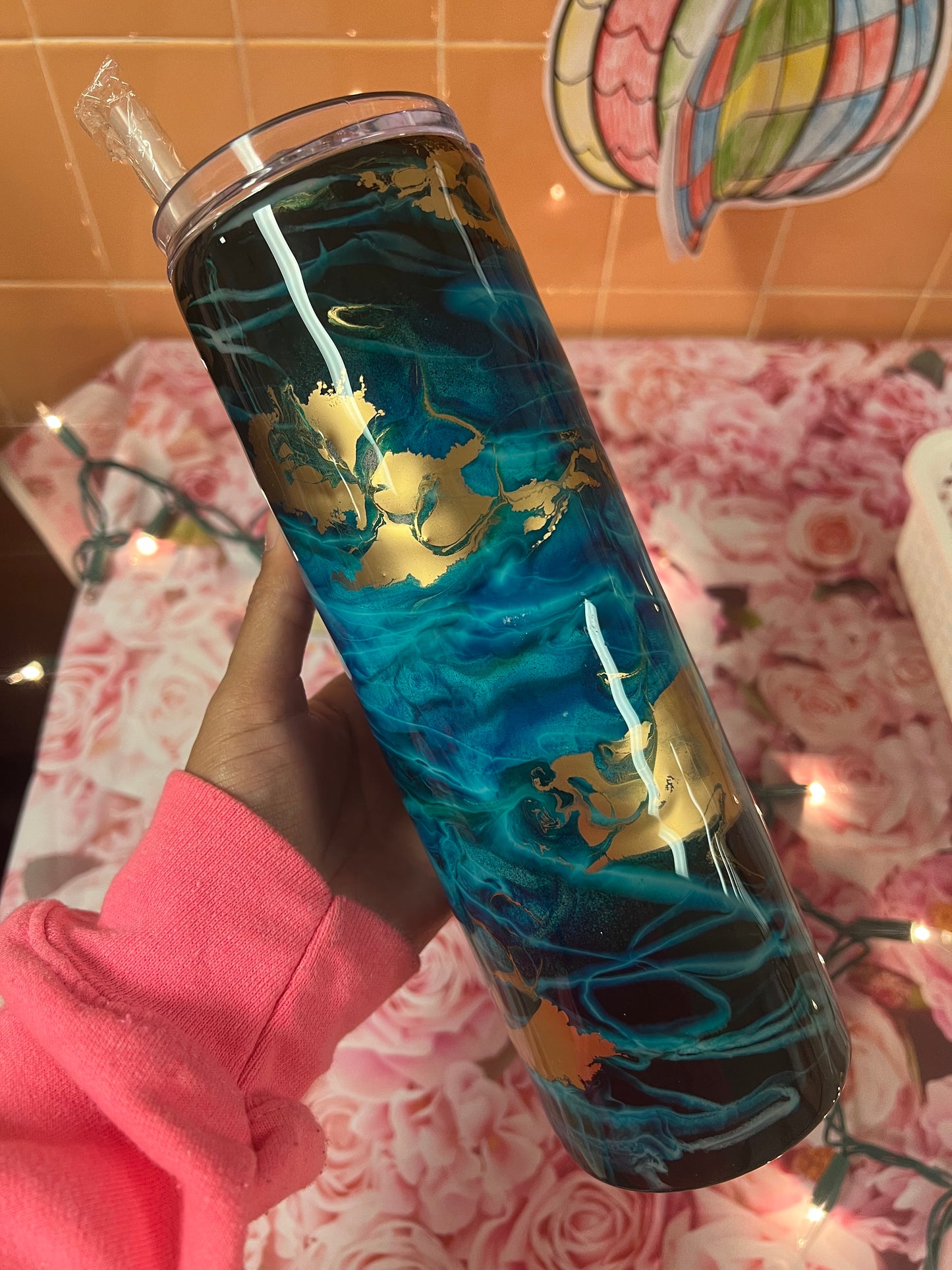 Ready to ship: 30oz Ink swirl tumbler