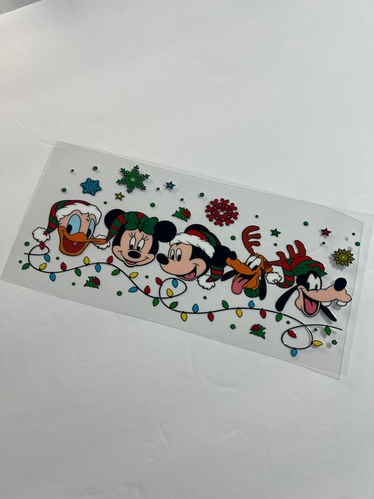 Mickey and friends lights UVDTF Wrap