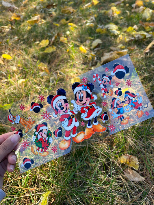 16oz Mickey and Minnie Xmas wrap (DS)