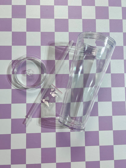 20oz Acrylic Snow globe blanks