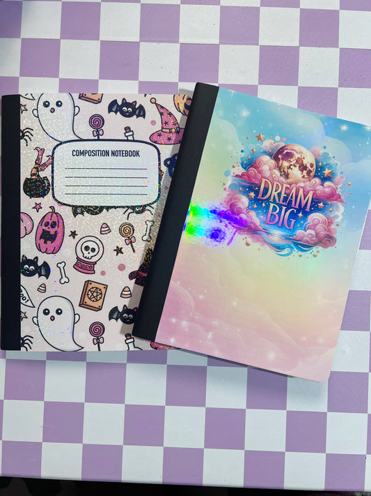Personalized Composition Notebook – Custom Design | Back-to-School, Teacher Gifts, Crafters & More