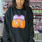 Pumpkin Bow Crewneck Size large